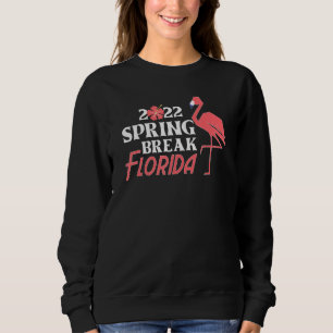 Coole Frühjahrspause 2022 Florida Flamingo Familie Sweatshirt