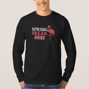 Coole Frühjahrspause 2022 Florida Flamingo Familie T-Shirt
