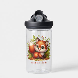 Coole Fuchs-Liebhaber fügen Textlösungen hinzu Trinkflasche