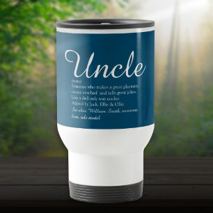 Coole Fun Onkel Definition Zitat Blau Reisebecher