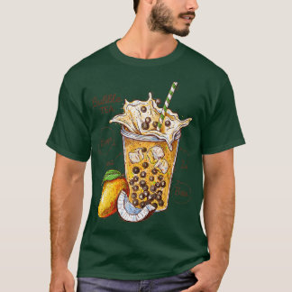Coole Funny Ice Bubble Tea Mango & Coconut Grafisc T-Shirt