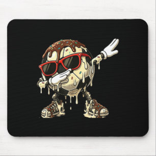 Coole Fußball-Eiscreme-Dab-Tanz-Funny-Schmelz-Spor Mousepad