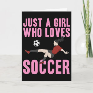 Coole Fußball für Frauen Mädchen Mutter Fußballspi Karte