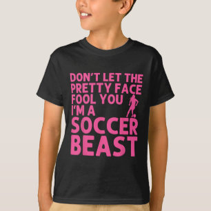 Coole Fußball-Kunst für Frauen, jugendliche Mädche T-Shirt