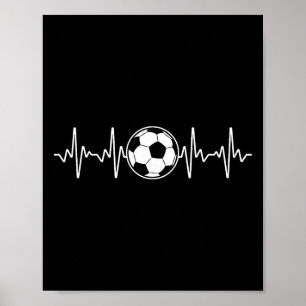 Coole Fußball-Kunst für Männer Frauen Fußball-Fan  Poster