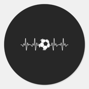 Coole Fußball-Kunst für Männer Frauen Fußball-Fan Runder Aufkleber