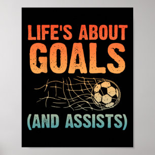 Coole Fußball-Kunst für Männer Frauen Fußball-Fans Poster