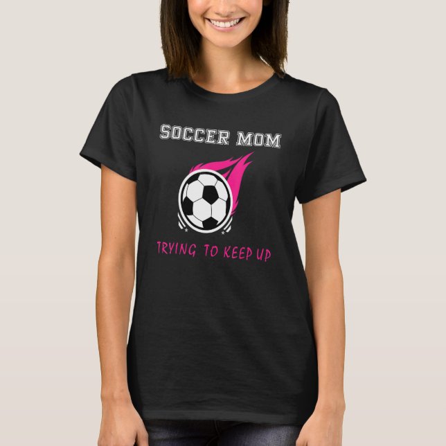 Coole Fußball-Mama T-Shirt (Vorderseite)