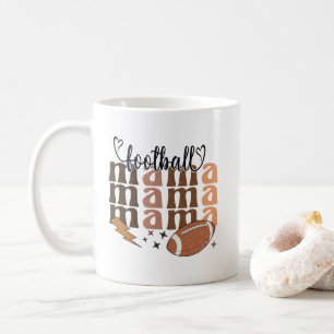 Coole Fußball-Sport-Mama-Wortkunst Kaffeetasse