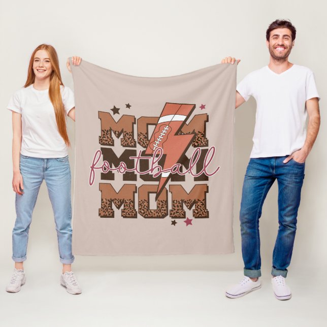 Coole Fußball-Sport-Mutter  Fleecedecke (Beispiel)