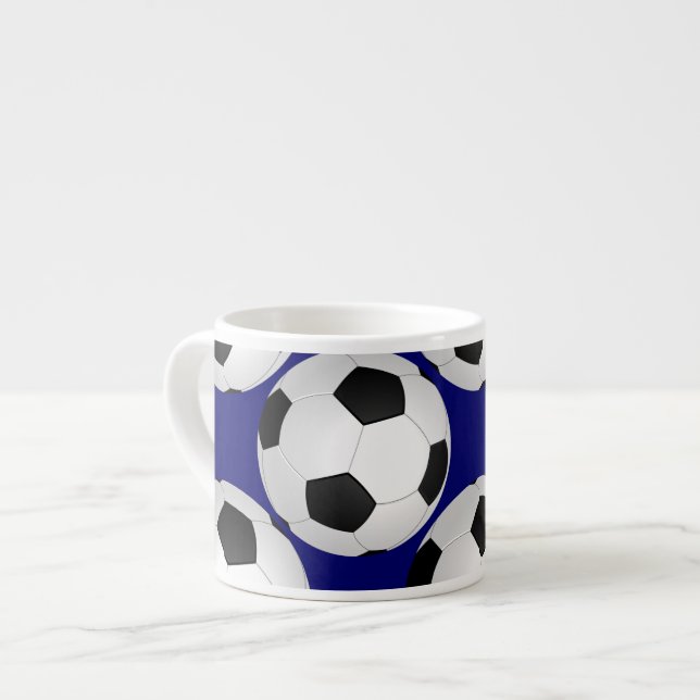 coole Fußball-Tasse Espressotasse (Vorderseite Links)