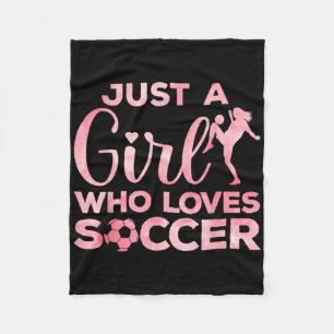 Coole Fußballkunst für Frauen, jugendliche Mädchen Fleecedecke