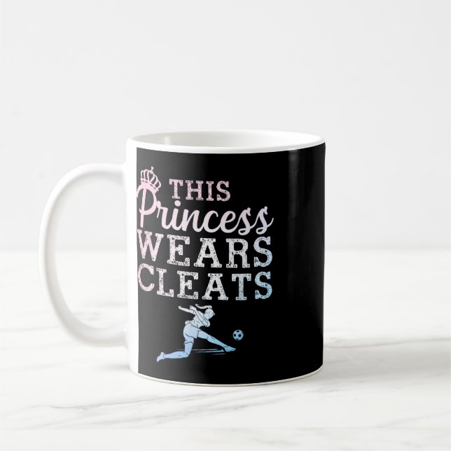 Coole Fußballkunst für Frauen, jugendliche Mädchen Kaffeetasse (Links)