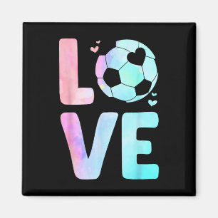 Coole Fußballkunst für Frauen Mädchen Kleinkind Th Magnet