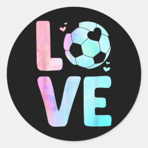 Coole Fußballkunst für Frauen Mädchen Kleinkind th Runder Aufkleber