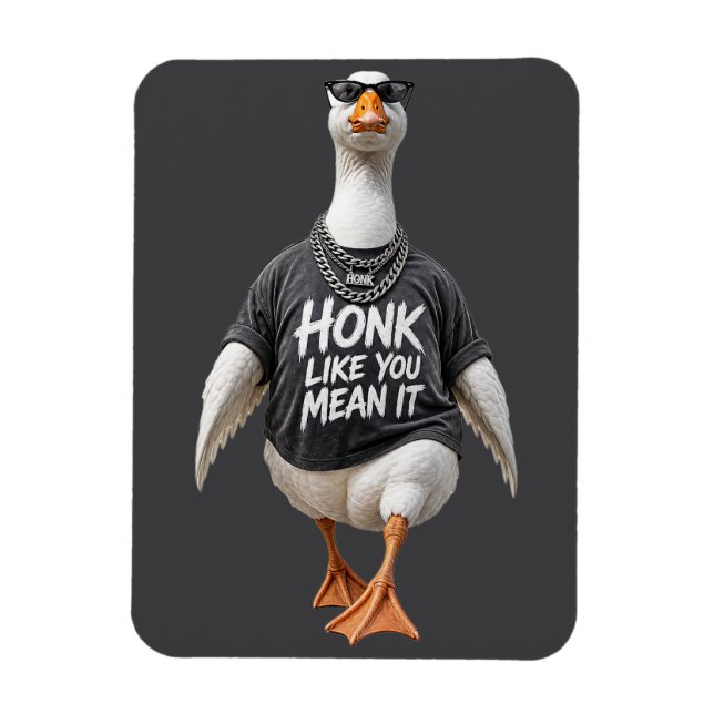 Coole Gans mit Sonnenbrille Magnet (Vertikal)