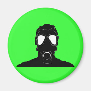 coole Gasmaske Magnet