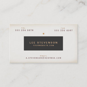 Coole gealterte Vintage-Schwarze Plakette Vernetzu Visitenkarte