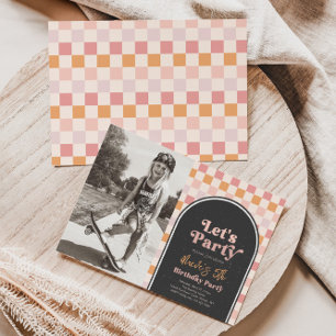 Coole Geburtstagsparty von Mädchen   Skater Girl Einladung