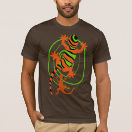 Coole Gecko Lizard Farbdrucke T-Shirt