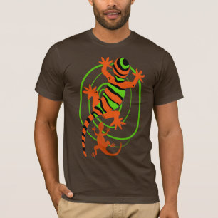 Coole Gecko Lizard Farbdrucke T-Shirt