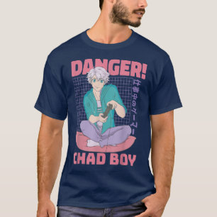 Coole Gefahr Anime Boy, Legendary Chad Gamer Boy T T-Shirt