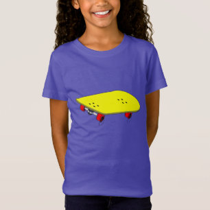 Coole gelbe Skateboard T-Shirt