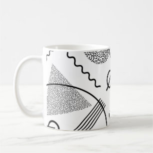 Coole geometrische Formen und Linien Kaffeetasse