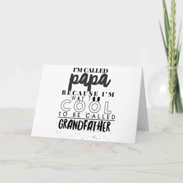 Coole Geschenke aus dem Vater Karte (Vorderseite)