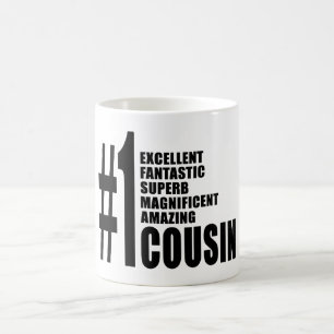 Coole Geschenke für Cousins: Cousin der Nr.-eine Tasse