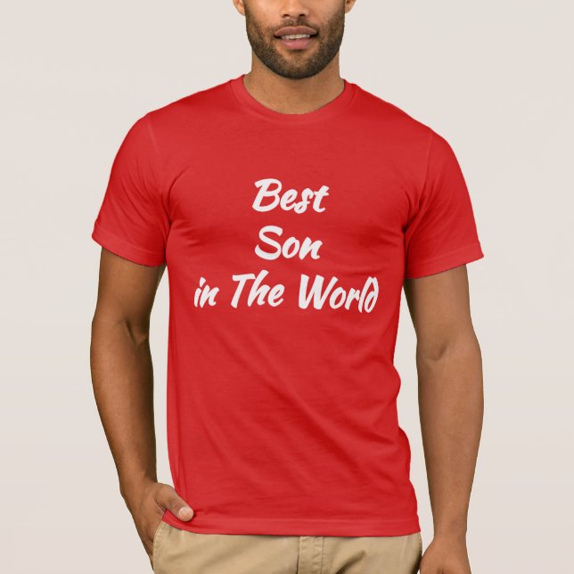 Coole Geschenkidee - Bester Sohn der Welt T-Shirt (Vorderseite)