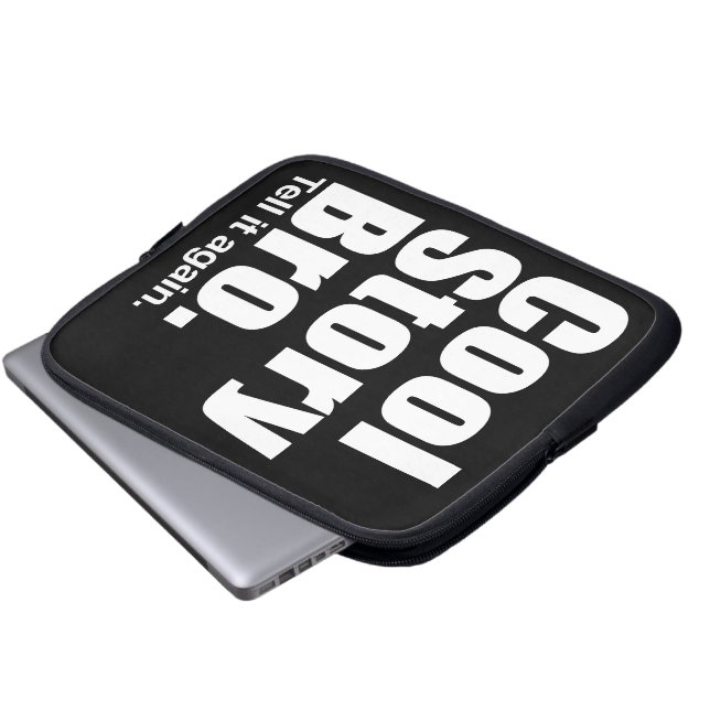 Coole Geschichte Bro. Laptop-Hülse Laptopschutzhülle (Vorne Knopf)