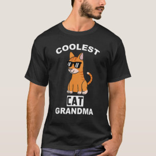 Coole Ginger Cat Oma Pet Großmutter T-Shirt