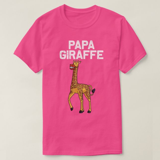 Coole Giraffe für Männer Vater Tierpark Wildtiere T-Shirt (Design vorne)