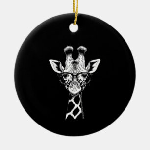 Coole Giraffe Grafik Casual Sommer Lustig Süß Anim Keramik Ornament