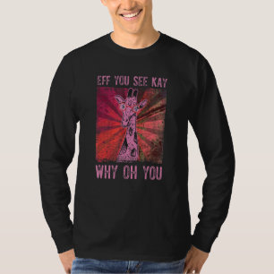 Coole Giraffe mit Brille T-Shirt