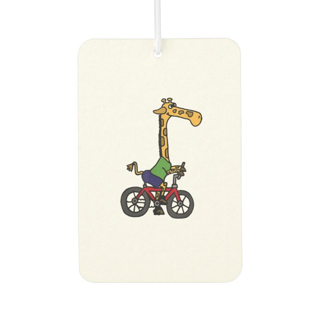 Coole Giraffe Reitrad Autolufterfrischer (Vorderseite)