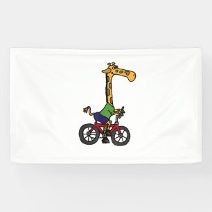 Coole Giraffe Reitrad Banner