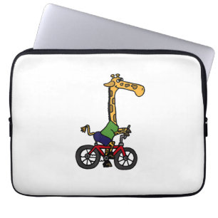 Coole Giraffe Reitrad Laptopschutzhülle