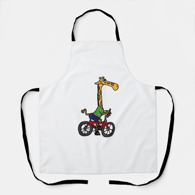 Coole Giraffe Reitrad Schürze (Vorderseite)