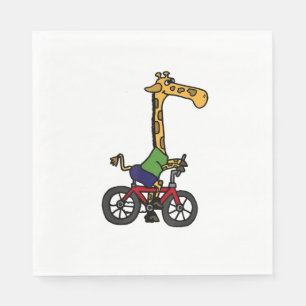 Coole Giraffe Reitrad Serviette