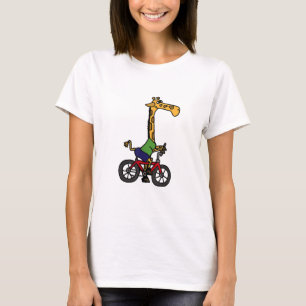 Coole Giraffe Reitrad T-Shirt