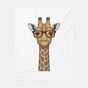 Coole Giraffe Sonnenbrille Vintage Gravur Shirt De Fleecedecke