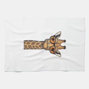 Coole Giraffe Sonnenbrille Vintage Gravur Shirt De Geschirrtuch