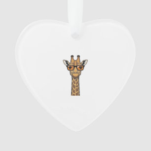 Coole Giraffe Sonnenbrille Vintage Gravur Shirt De Ornament