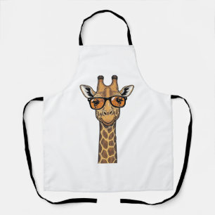 Coole Giraffe Sonnenbrille Vintage Gravur Shirt De Schürze