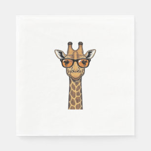 Coole Giraffe Sonnenbrille Vintage Gravur Shirt De Serviette