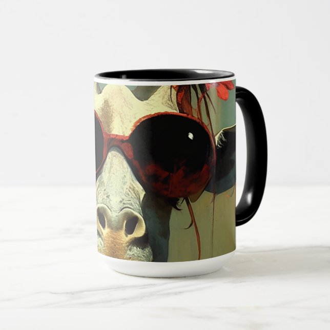 Coole Giraffe Tasse (VorderseiteRechts)