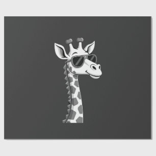 Coole Giraffen-Kunst für Männer Frauen Kinder Tier Geschenkpapier