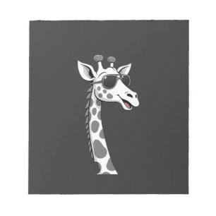 Coole Giraffen-Kunst für Männer Frauen Kinder Tier Notizblock